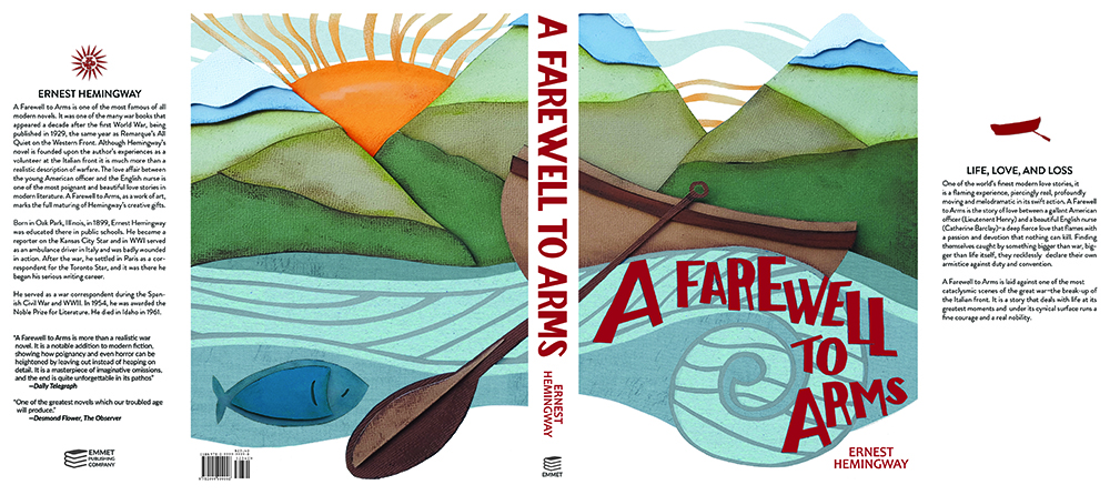 full book jacket of Farewell to Arms including flaps
