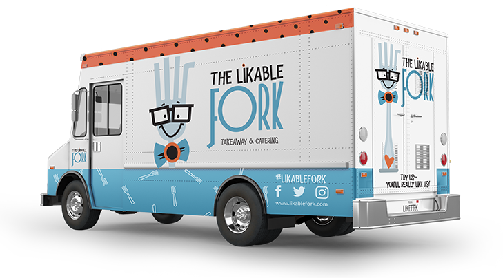 likable food truck back view